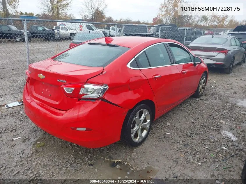 2017 Chevrolet Cruze Premier Auto VIN: 1G1BF5SM0H7228175 Lot: 40548344