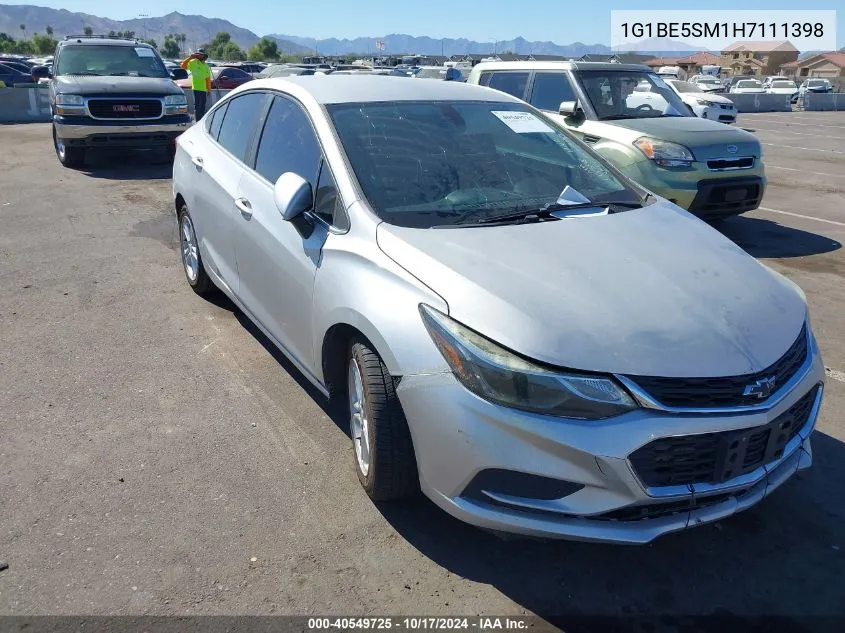 2017 Chevrolet Cruze Lt Auto VIN: 1G1BE5SM1H7111398 Lot: 40549725