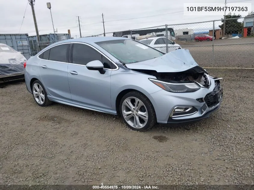 2017 Chevrolet Cruze Premier VIN: 1G1BF5SM9H7197363 Lot: 40554975