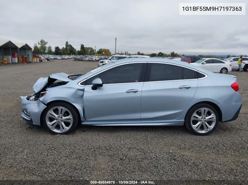 2017 Chevrolet Cruze Premier VIN: 1G1BF5SM9H7197363 Lot: 40554975