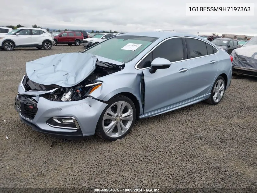 2017 Chevrolet Cruze Premier VIN: 1G1BF5SM9H7197363 Lot: 40554975