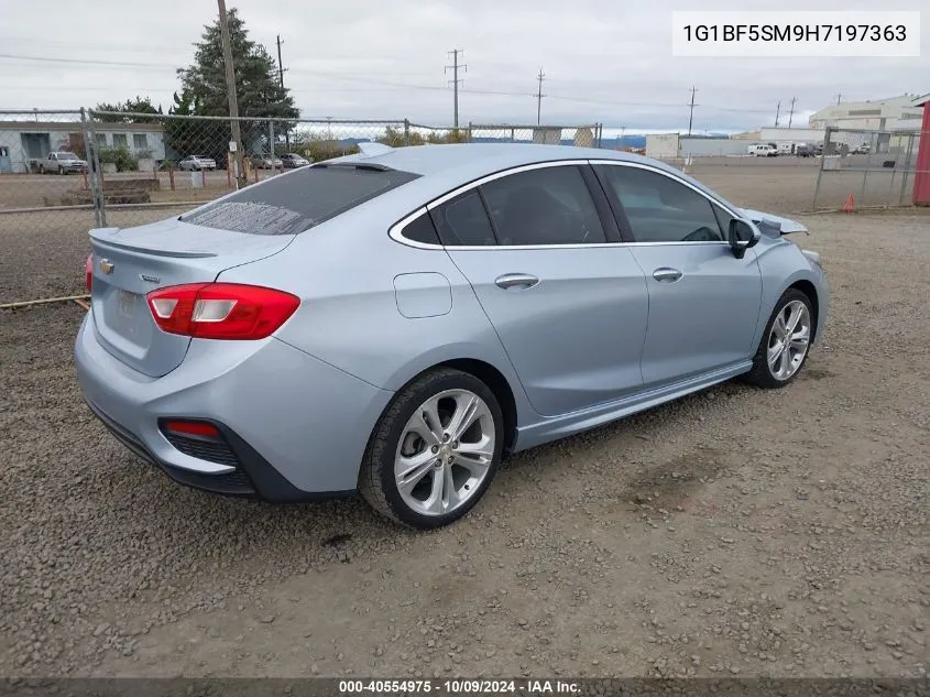 2017 Chevrolet Cruze Premier VIN: 1G1BF5SM9H7197363 Lot: 40554975