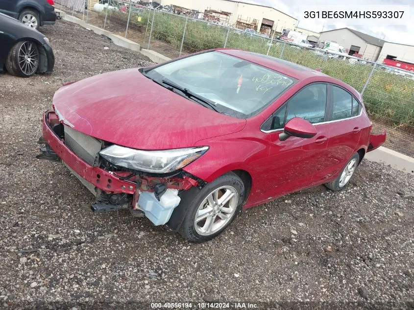 2017 Chevrolet Cruze Lt VIN: 3G1BE6SM4HS593307 Lot: 40556194