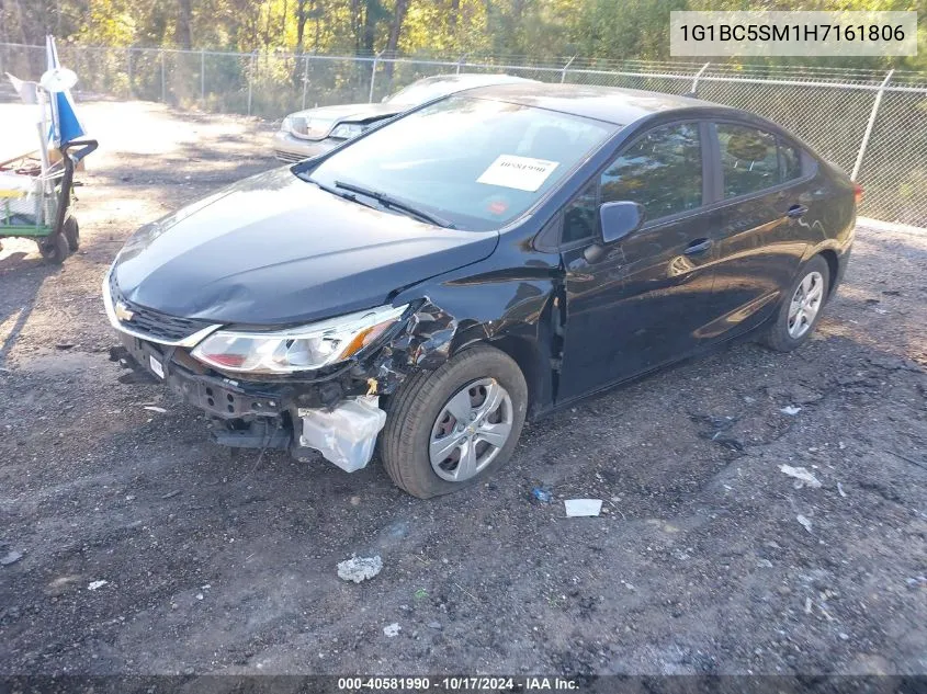 2017 Chevrolet Cruze Ls Auto VIN: 1G1BC5SM1H7161806 Lot: 40581990