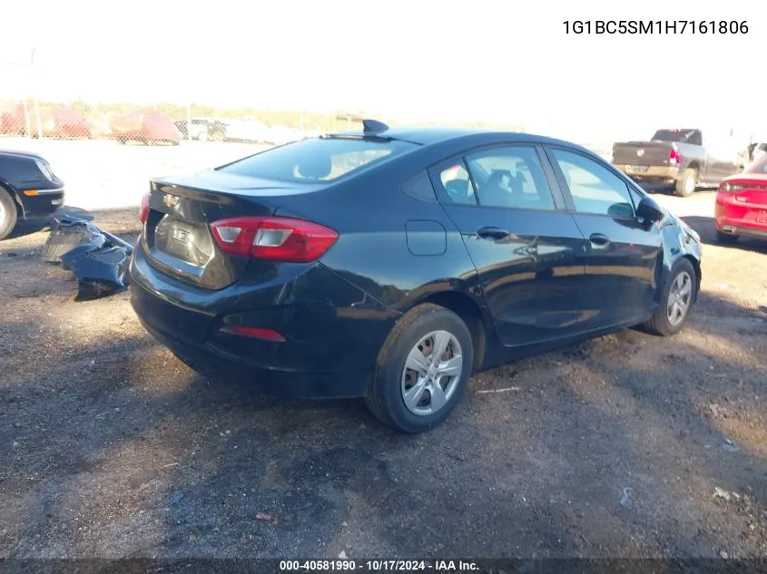 2017 Chevrolet Cruze Ls Auto VIN: 1G1BC5SM1H7161806 Lot: 40581990