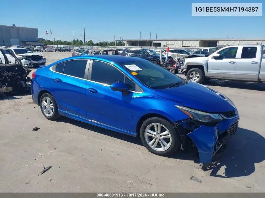 2017 Chevrolet Cruze Lt Auto VIN: 1G1BE5SM4H7194387 Lot: 40591913