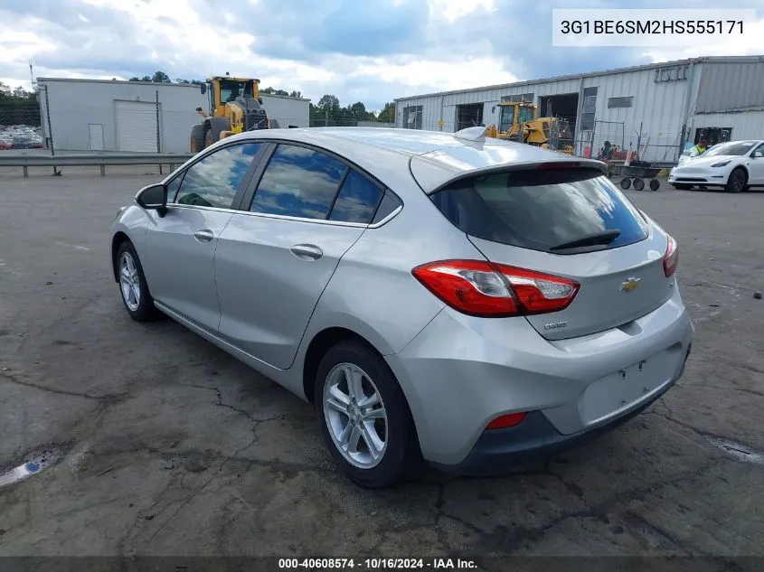 2017 Chevrolet Cruze Lt Auto VIN: 3G1BE6SM2HS555171 Lot: 40608574