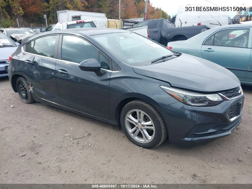 2017 Chevrolet Cruze Lt VIN: 3G1BE6SM8HS515094 Lot: 40608997