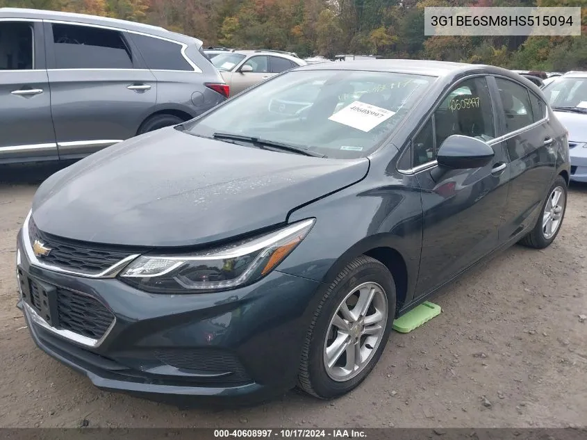 2017 Chevrolet Cruze Lt VIN: 3G1BE6SM8HS515094 Lot: 40608997