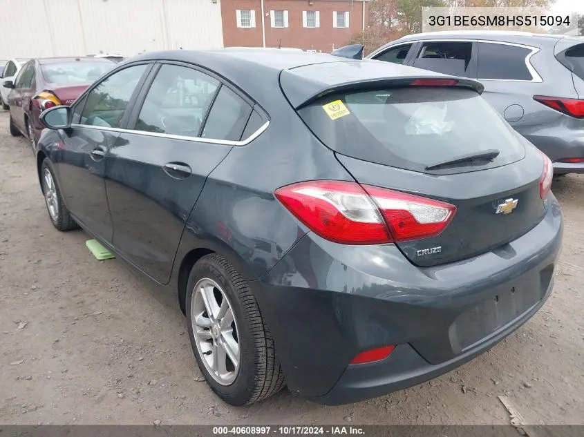 3G1BE6SM8HS515094 2017 Chevrolet Cruze Lt