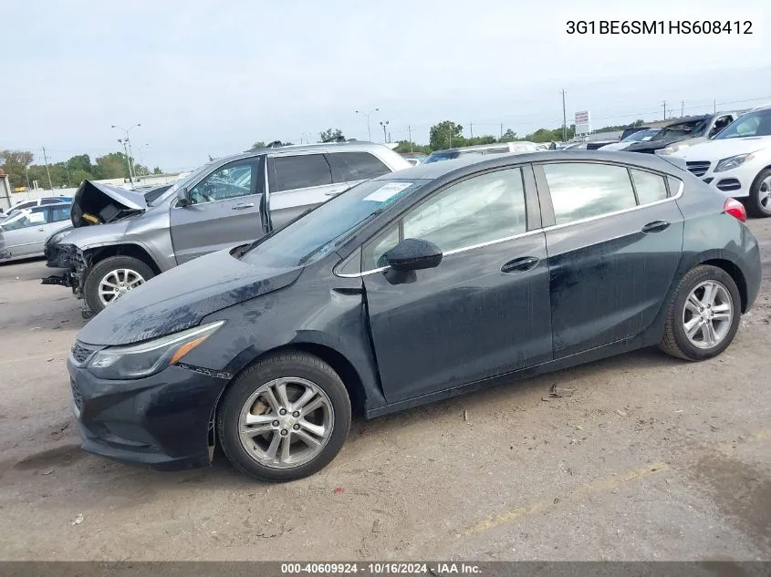 2017 Chevrolet Cruze Lt Auto VIN: 3G1BE6SM1HS608412 Lot: 40609924