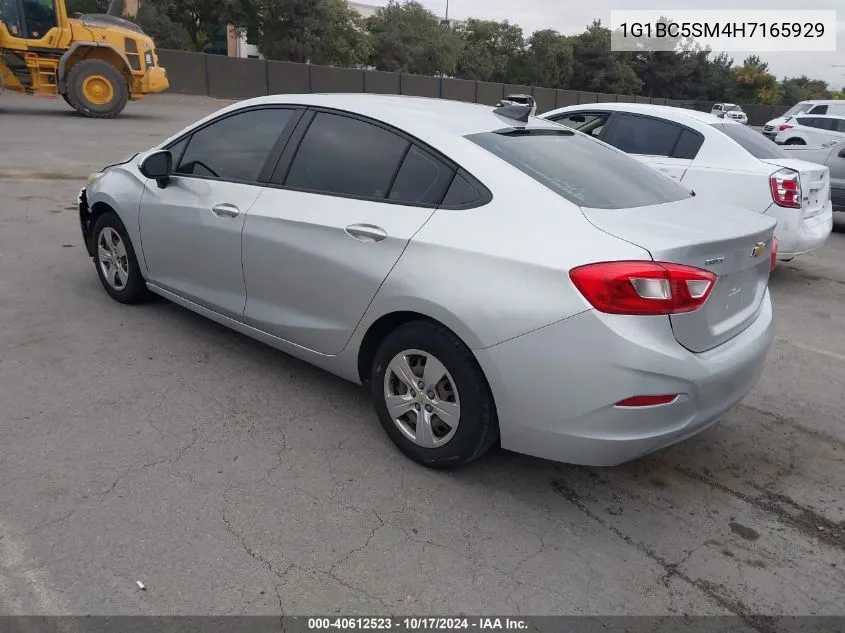 2017 Chevrolet Cruze Ls VIN: 1G1BC5SM4H7165929 Lot: 40612523