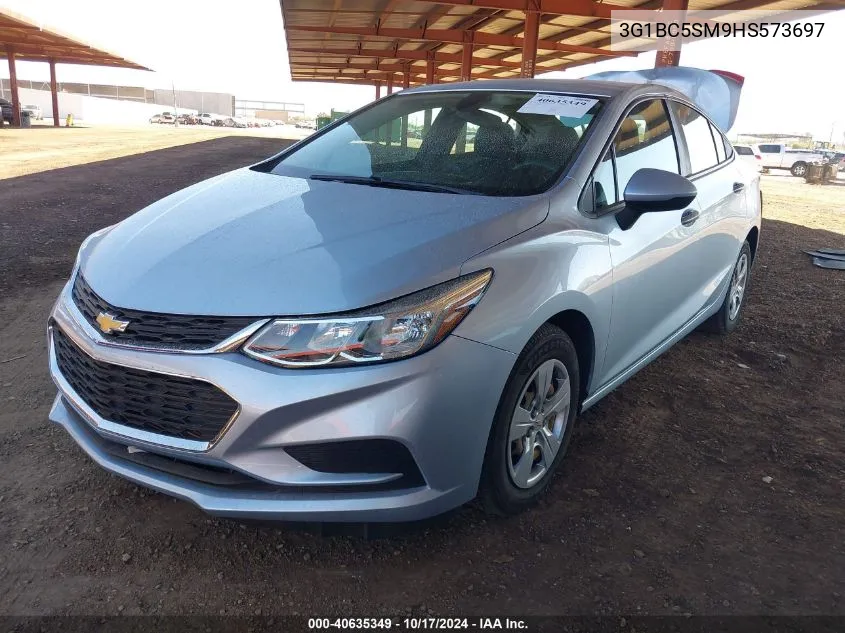 2017 Chevrolet Cruze Ls Auto VIN: 3G1BC5SM9HS573697 Lot: 40635349