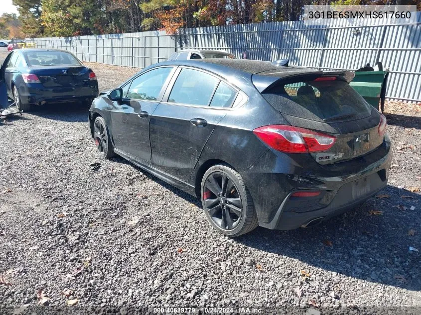 2017 Chevrolet Cruze Lt Auto VIN: 3G1BE6SMXHS617660 Lot: 40639779