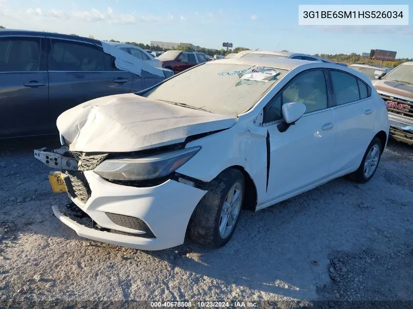 3G1BE6SM1HS526034 2017 Chevrolet Cruze Lt Auto