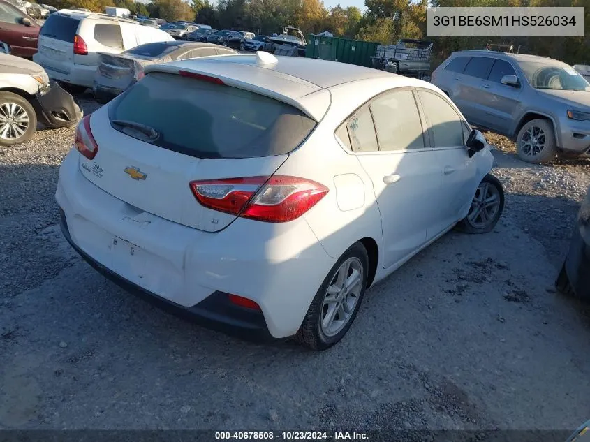 2017 Chevrolet Cruze Lt Auto VIN: 3G1BE6SM1HS526034 Lot: 40678508