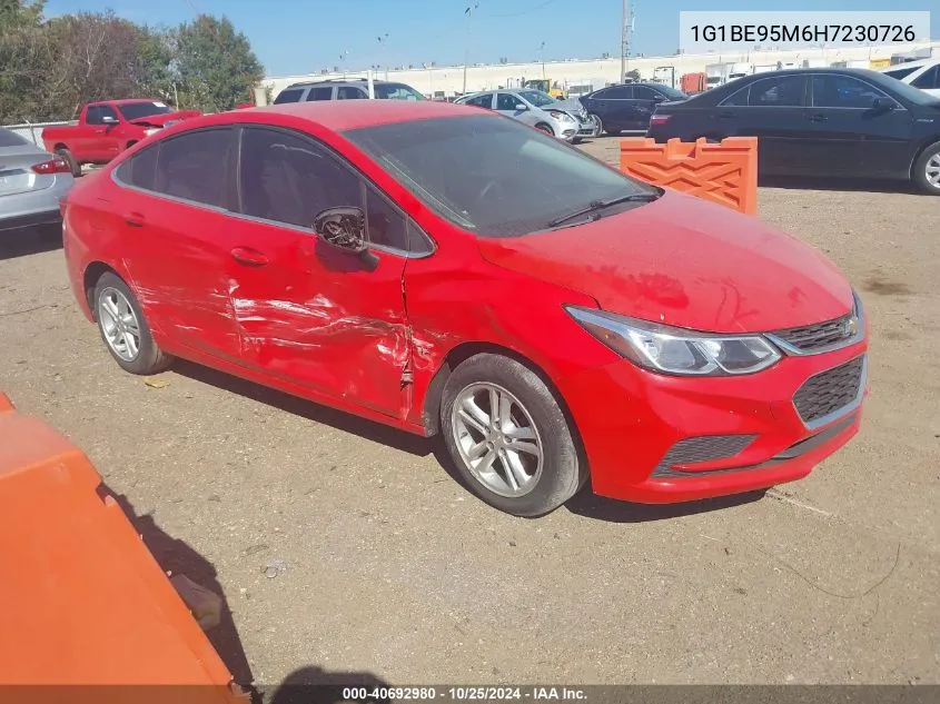 1G1BE95M6H7230726 2017 Chevrolet Cruze Lt Auto