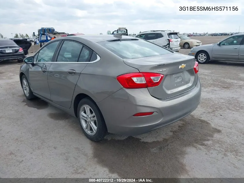 2017 Chevrolet Cruze Lt Auto VIN: 3G1BE5SM6HS571156 Lot: 40722312