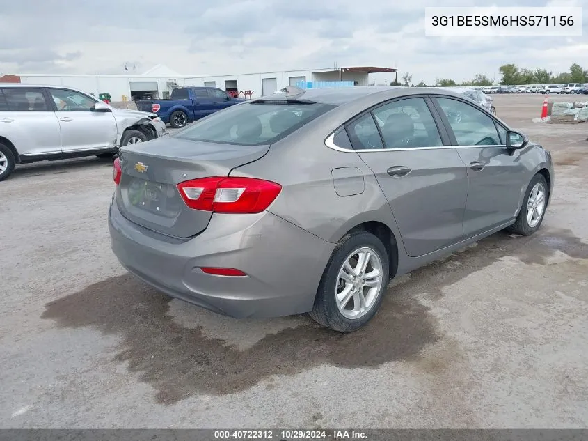 2017 Chevrolet Cruze Lt Auto VIN: 3G1BE5SM6HS571156 Lot: 40722312