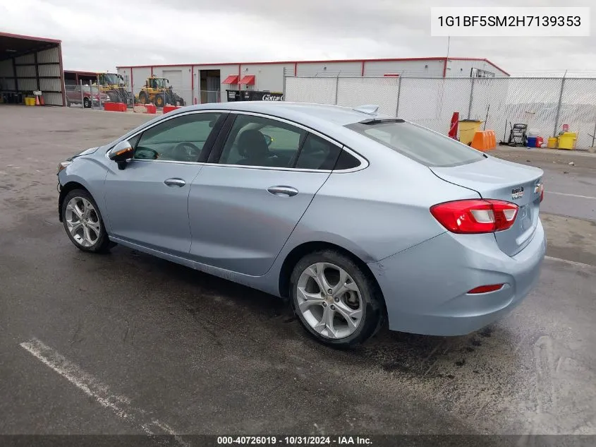 1G1BF5SM2H7139353 2017 Chevrolet Cruze Premier Auto