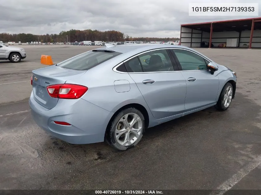 1G1BF5SM2H7139353 2017 Chevrolet Cruze Premier Auto