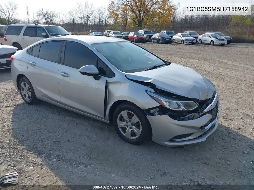 1G1BC5SM5H7158942 2017 Chevrolet Cruze Ls Auto