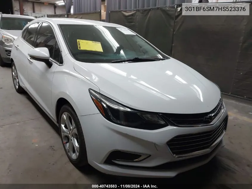 2017 Chevrolet Cruze Premier Auto VIN: 3G1BF6SM7HS523376 Lot: 40743583