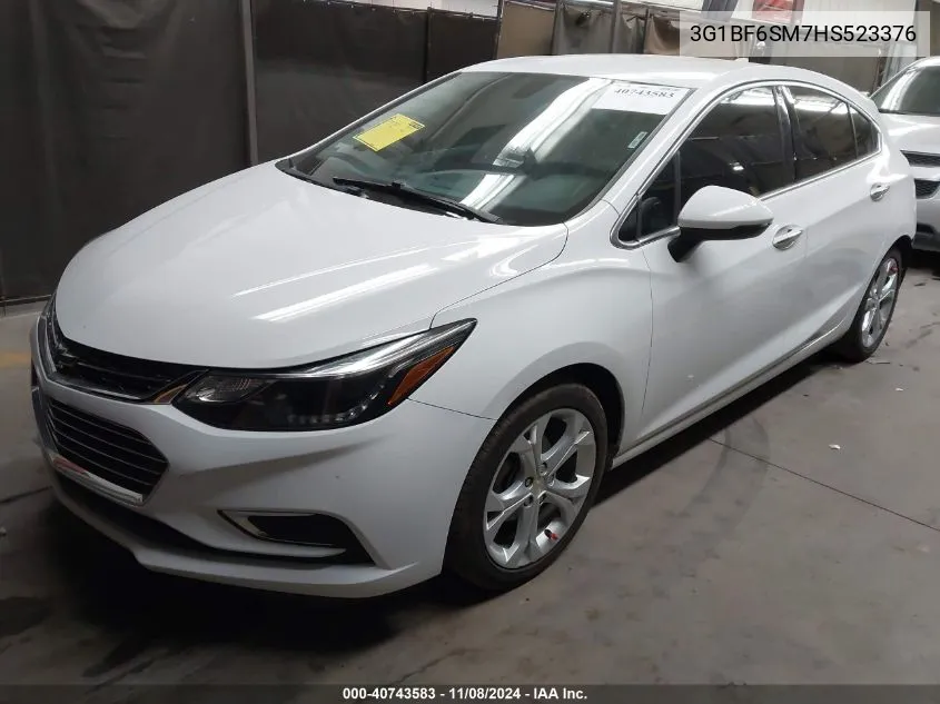 2017 Chevrolet Cruze Premier Auto VIN: 3G1BF6SM7HS523376 Lot: 40743583