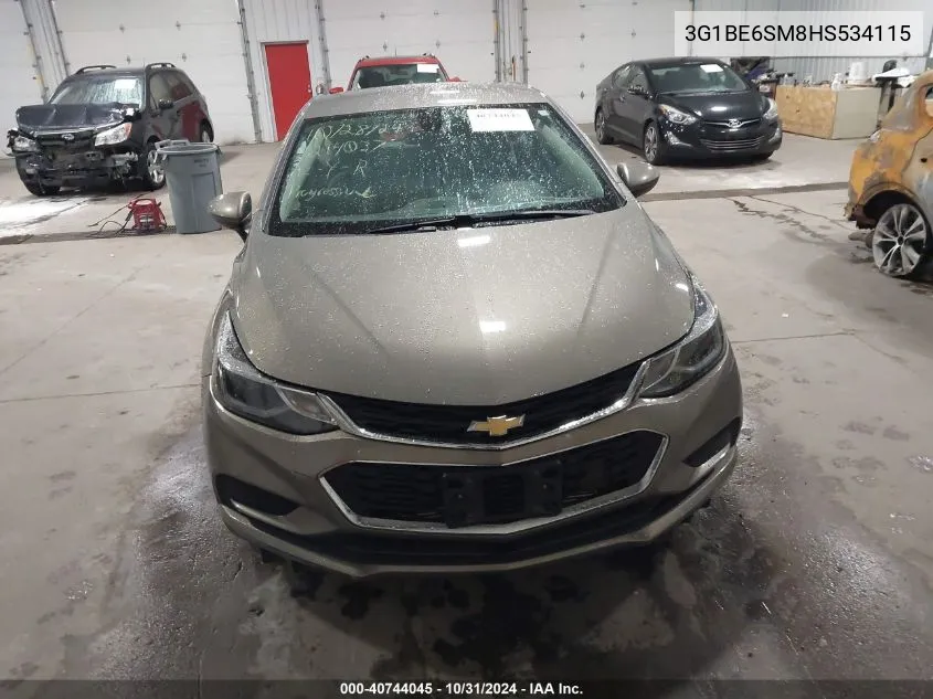 2017 Chevrolet Cruze Lt Auto VIN: 3G1BE6SM8HS534115 Lot: 40744045