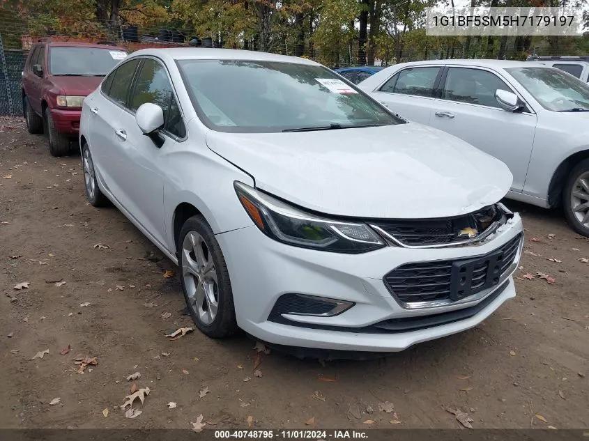 2017 Chevrolet Cruze Premier Auto VIN: 1G1BF5SM5H7179197 Lot: 40748795