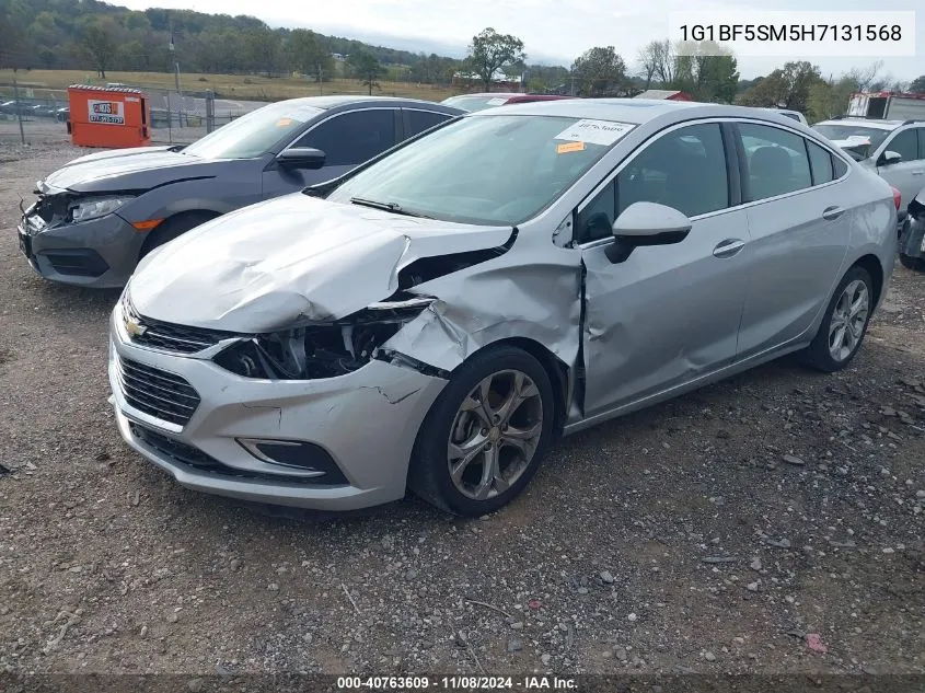 2017 Chevrolet Cruze Premier Auto VIN: 1G1BF5SM5H7131568 Lot: 40763609