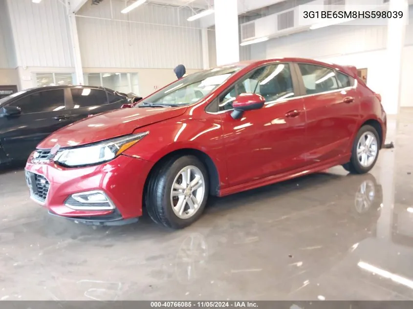 2017 Chevrolet Cruze Lt Auto VIN: 3G1BE6SM8HS598039 Lot: 40766085