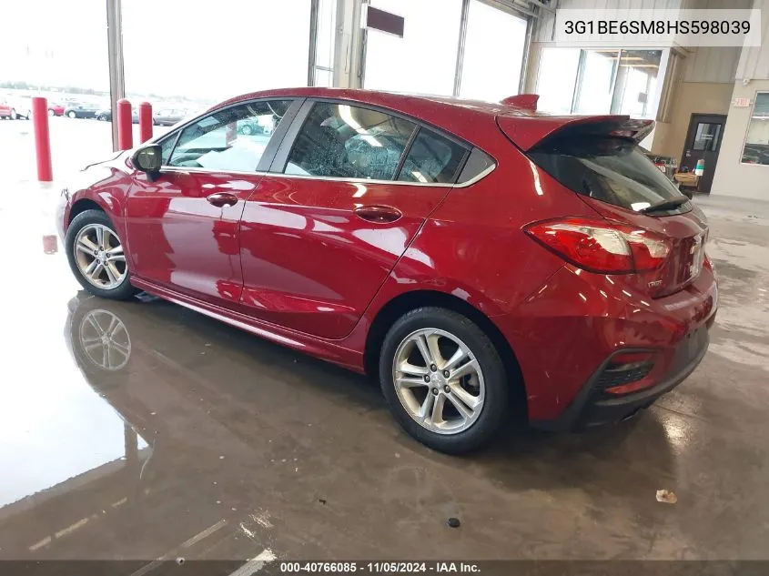 2017 Chevrolet Cruze Lt Auto VIN: 3G1BE6SM8HS598039 Lot: 40766085