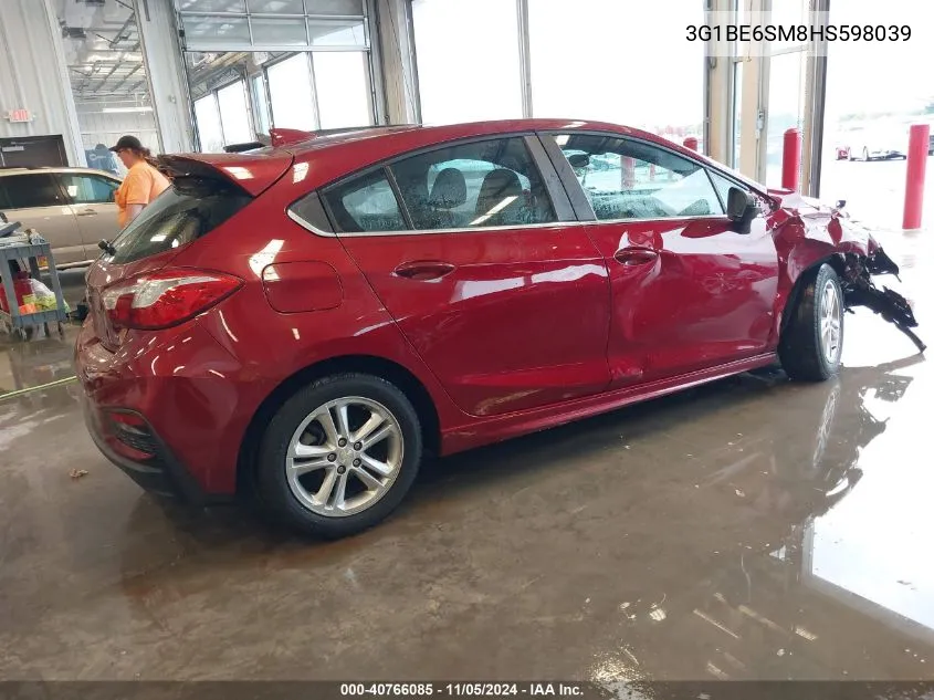 2017 Chevrolet Cruze Lt Auto VIN: 3G1BE6SM8HS598039 Lot: 40766085