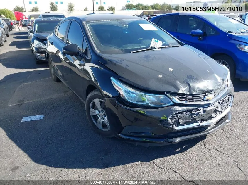 2017 Chevrolet Cruze Ls Auto VIN: 1G1BC5SM6H7271010 Lot: 40773874