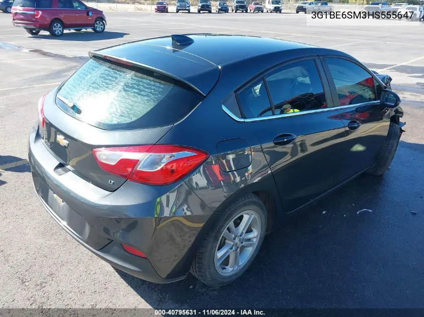 2017 Chevrolet Cruze Lt Auto VIN: 3G1BE6SM3HS555647 Lot: 40795631