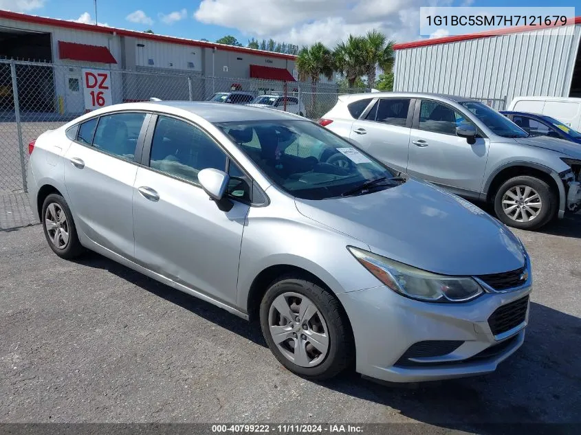 2017 Chevrolet Cruze Ls Auto VIN: 1G1BC5SM7H7121679 Lot: 40799222