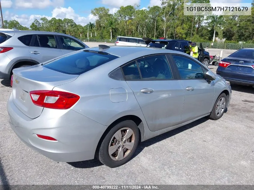 2017 Chevrolet Cruze Ls Auto VIN: 1G1BC5SM7H7121679 Lot: 40799222