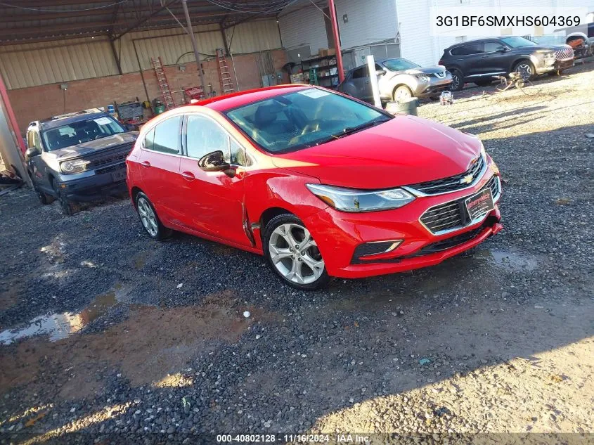 2017 Chevrolet Cruze Premier Auto VIN: 3G1BF6SMXHS604369 Lot: 40802128