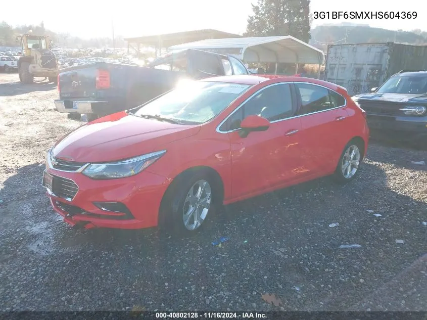 2017 Chevrolet Cruze Premier Auto VIN: 3G1BF6SMXHS604369 Lot: 40802128