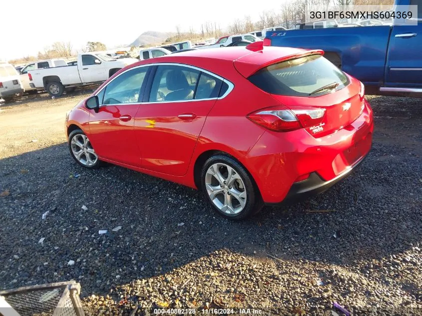 2017 Chevrolet Cruze Premier Auto VIN: 3G1BF6SMXHS604369 Lot: 40802128