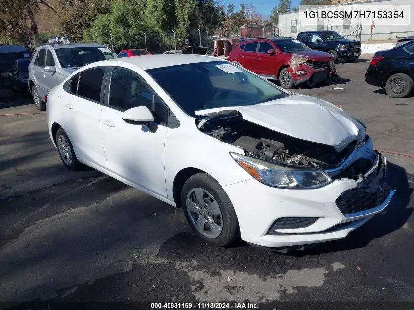 2017 Chevrolet Cruze Ls Auto VIN: 1G1BC5SM7H7153354 Lot: 40831159