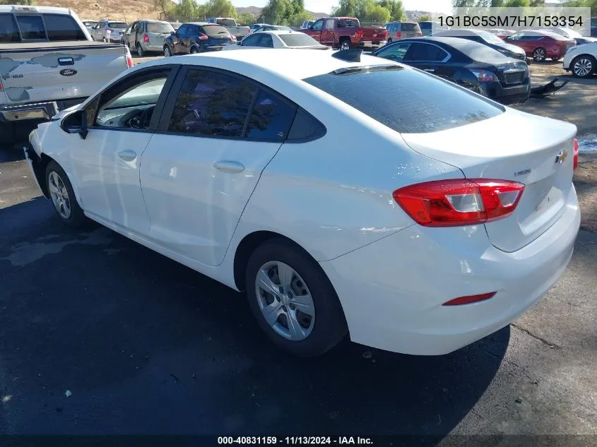 2017 Chevrolet Cruze Ls Auto VIN: 1G1BC5SM7H7153354 Lot: 40831159