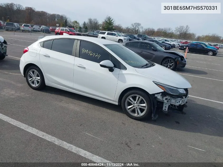 3G1BE6SM7HS570331 2017 Chevrolet Cruze Lt Auto