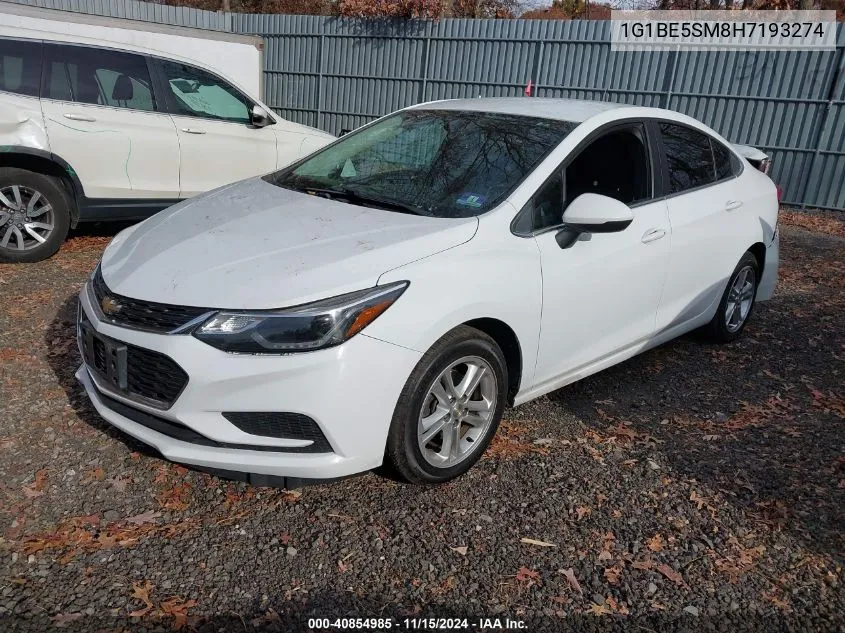 2017 Chevrolet Cruze Lt Auto VIN: 1G1BE5SM8H7193274 Lot: 40854985