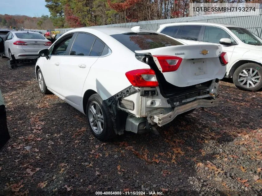 2017 Chevrolet Cruze Lt Auto VIN: 1G1BE5SM8H7193274 Lot: 40854985