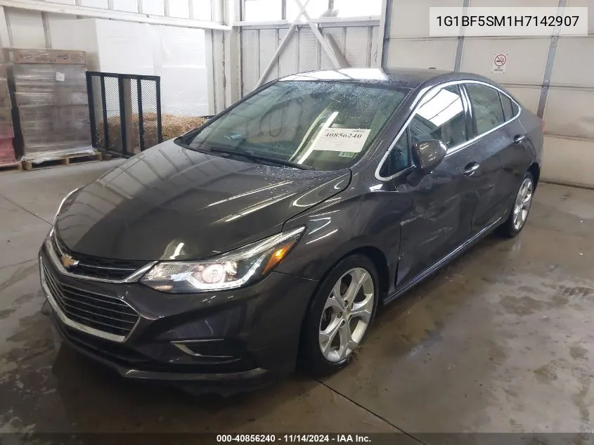 2017 Chevrolet Cruze Premier Auto VIN: 1G1BF5SM1H7142907 Lot: 40856240