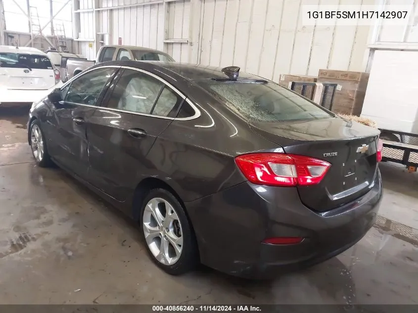 2017 Chevrolet Cruze Premier Auto VIN: 1G1BF5SM1H7142907 Lot: 40856240