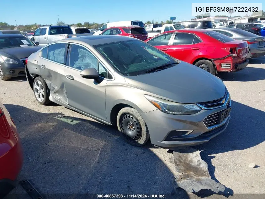 2017 Chevrolet Cruze Premier Auto VIN: 1G1BF5SM8H7222432 Lot: 40857398