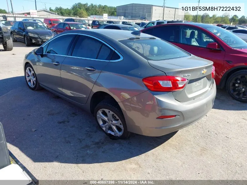 2017 Chevrolet Cruze Premier Auto VIN: 1G1BF5SM8H7222432 Lot: 40857398